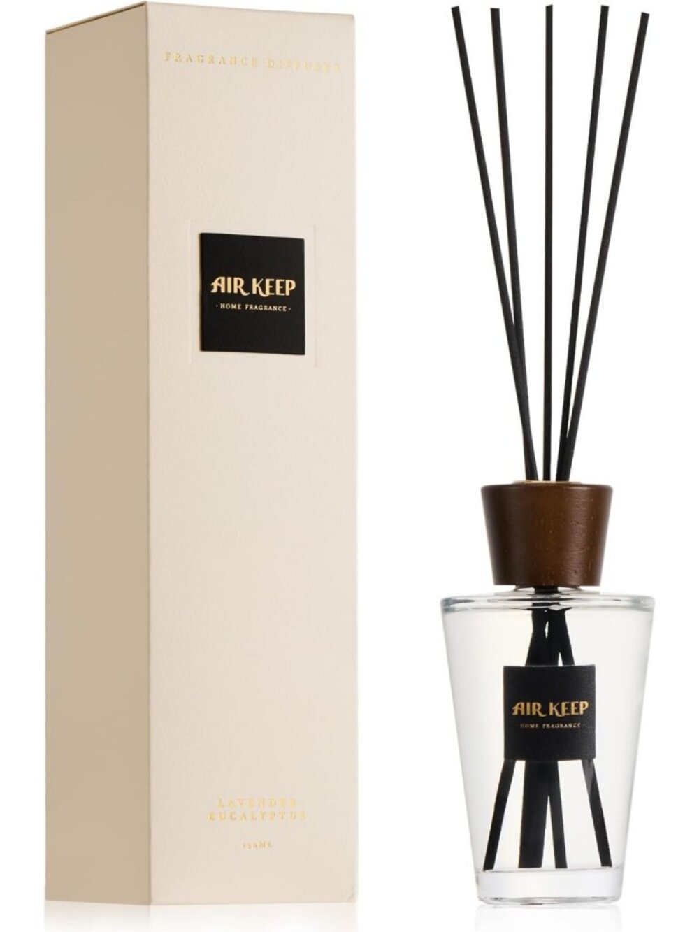 Lavender Eucalyptus Reed Diffuser for Home - Aromatherapy, 5.1 fl oz (150 ml)